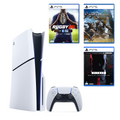PS5 Slim Disc Bundle: Hitman, Monster Hunter Wilds & Rugby 25